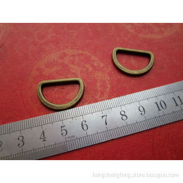 Manufacturer Supply Antique Brass Color Zinc Alloy Bag D Ring